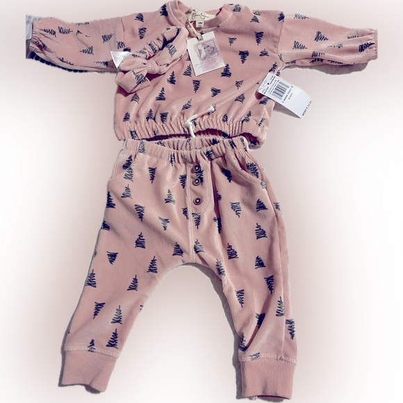 Jessica Simpson Other - NWT Jessica Simpson baby girl set with headband. 3-6 months.